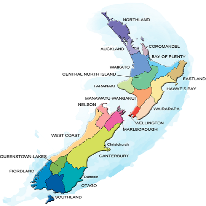 استان های نیوزلند