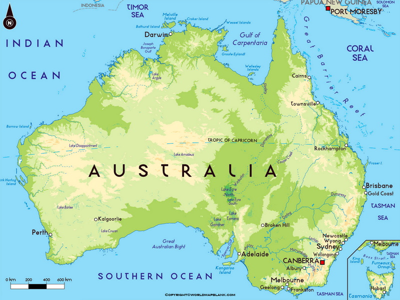 قاره استرالیا چند کشور دارد؟