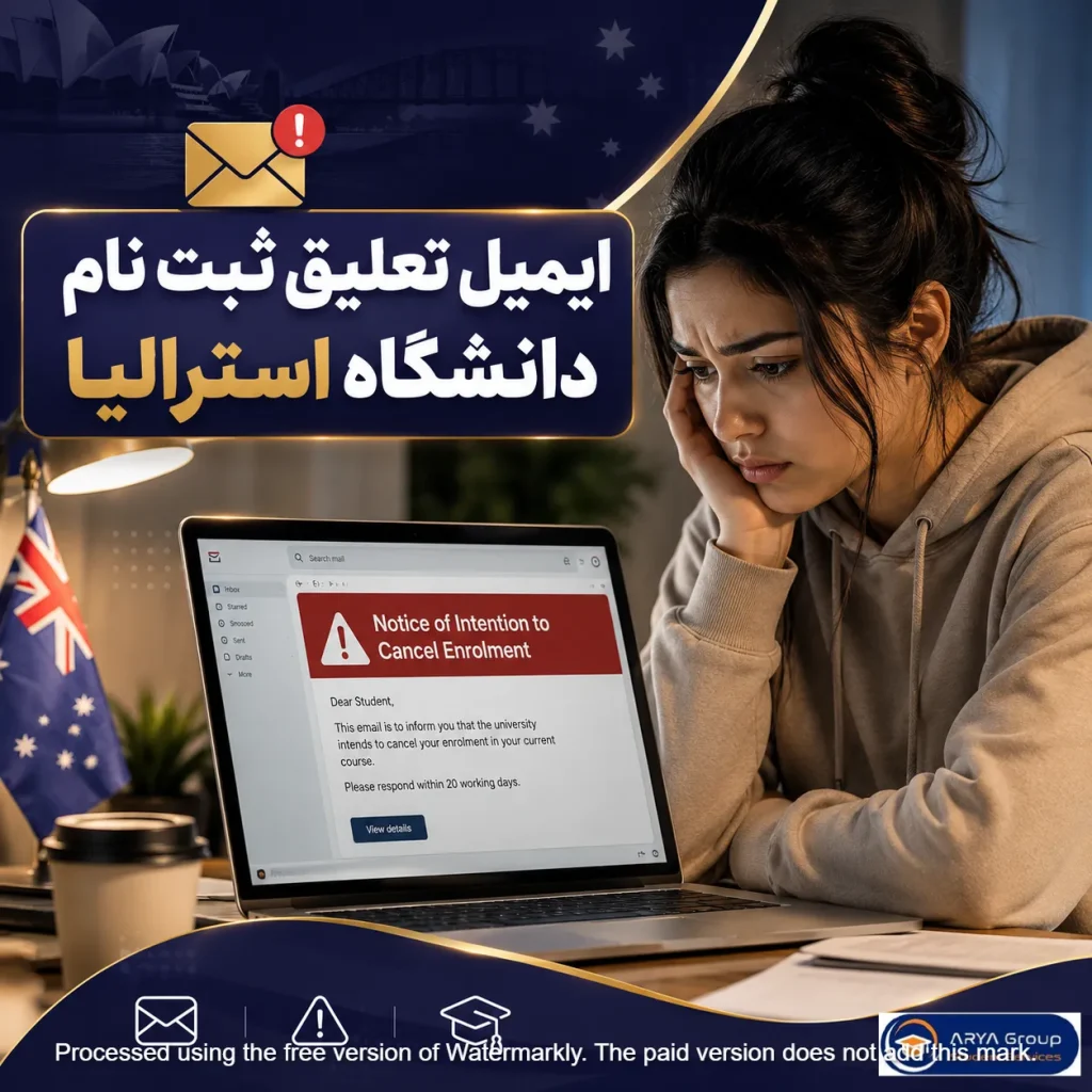 دانشجوی بینالمللی پس از دریافت اخطار لغو ثبتنام دانشگاه استرالیا